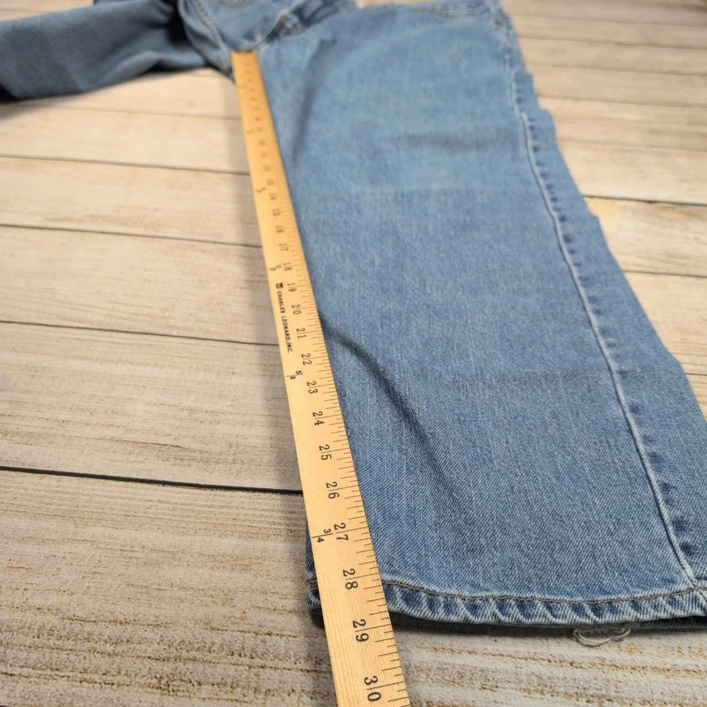 Levi's 505 Regular Fit Men's Jeans W42 L30 Light Wash Classic Denim‎